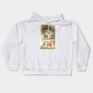 Still Life With Red Flowers Kids Hoodie